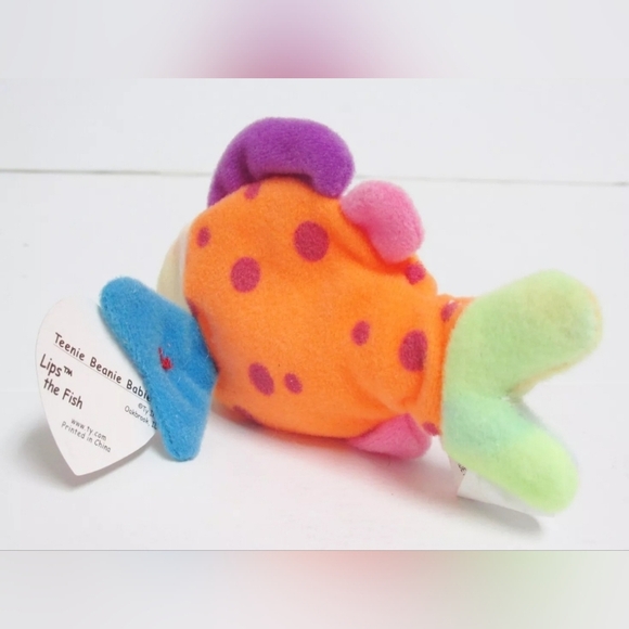 Lips  the Fish - TY Teenie Beanie Baby - Picture 12 of 14
